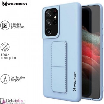 Wozinsky 4in1 švelnaus silikono dėklas - šviesiai mėlynas (Samsung S21 Ultra)